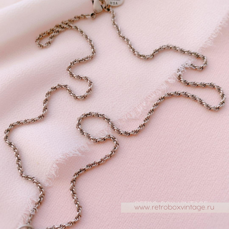 SWEET ROMANCE Кулон-локет на цепочке «Лалик: ар-нуво в серебре»