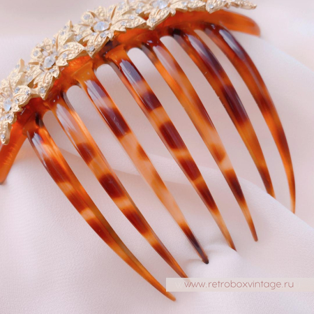 KIRKS FOLLY Гребень для волос «Золотые цветы»