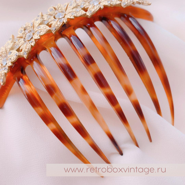 KIRKS FOLLY Гребень для волос «Золотые цветы»