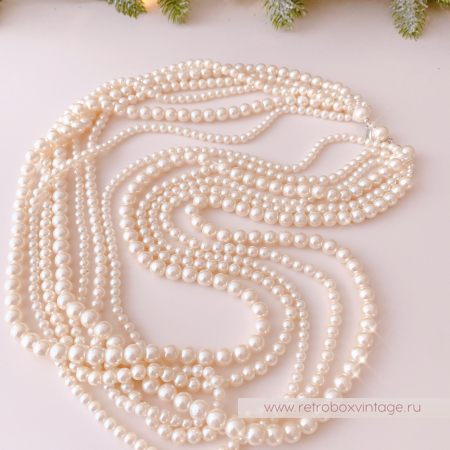 MARVELLA Ожерелье «Жемчужные каскады» шесть нитей