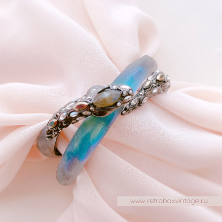 ALEXIS BITTAR Браслет "Магическая имперская змея" Коллекция IMPERIAL NOIR