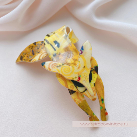 LEA STEIN Брошь «Лиса в стиле Климта: Адель»