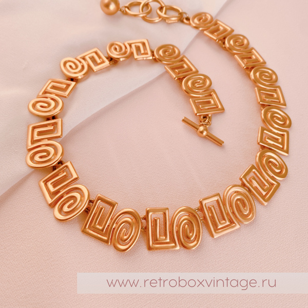 ANNE KLEIN Ожерелье "Золотые арабески"