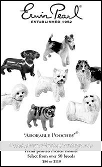 ERWIN PEARL Брошь «Собака шотландский терьер»