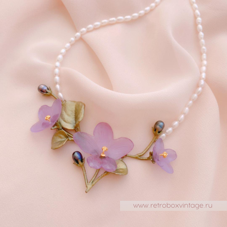 MICHAEL MICHAUD Колье «Нежные фиалки» коллекция African violet