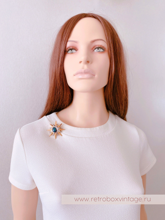 LIZ CLAIBORNE Брошь "Солнце, луна и звезда"
