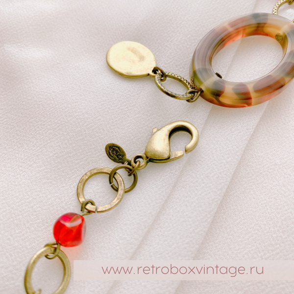 PREMIER DESIGNS Ожерелье "Осенний поцелуй" янтарно-медовое