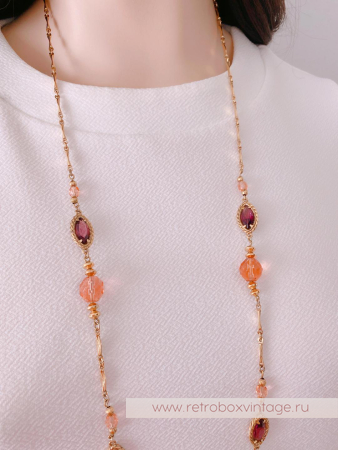 1928 JEWELRY Цепочка с безелями «Желание»