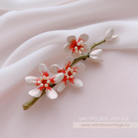 MICHAEL MICHAUD Брошь «Цветущий миндаль Ван Гога»