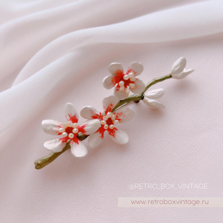 MICHAEL MICHAUD Брошь «Цветущий миндаль Ван Гога»