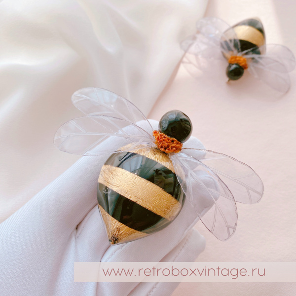 CILEA PARIS Брошь "Золотой шмель: большой» /  Коллекция "Пчелы"