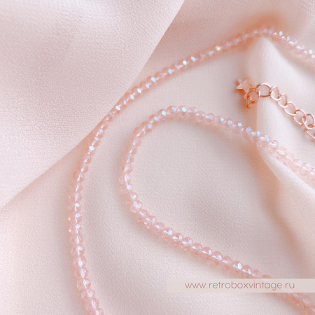 KIRKS FOLLY Брошь на бусах «Танец луны и звезд: розовое золото»