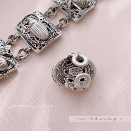 SWEET ROMANCE Кольцо «Скарабей: серебро»