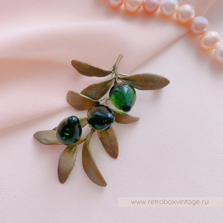 MICHAEL MICHAUD Брошь «Веточка оливы»