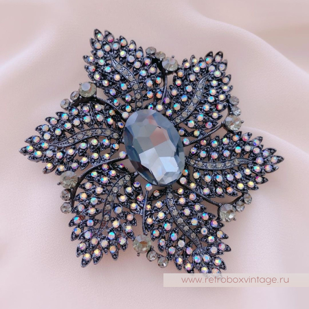 JOAN RIVERS Брошь-кулон "Ночная красавица" дымчатые кристаллы JOAN RIVERS Брошь-кулон "Ночная красавица" дымчатые кристаллы