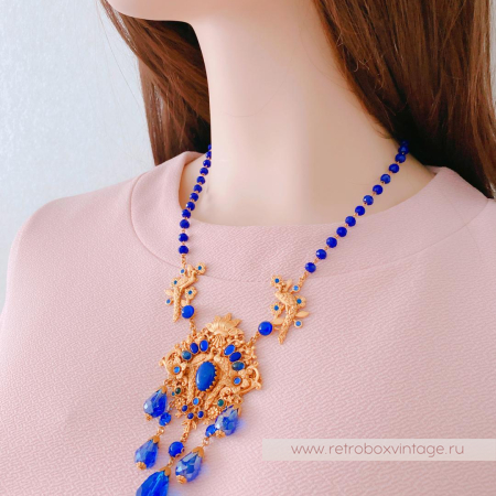 ASKEW LONDON Комплект «Синие павлины»