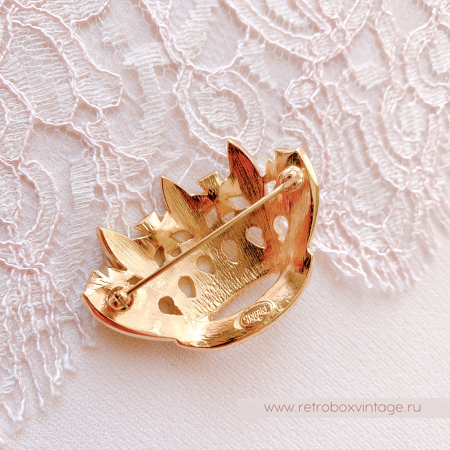 TRIFARI Брошь «Корона с флер-де-лисами»