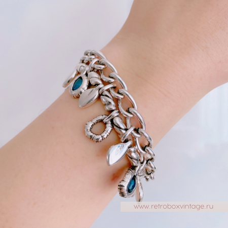 CICLON Браслет-цепь «Дыхание океана» Lobella муранское стекло