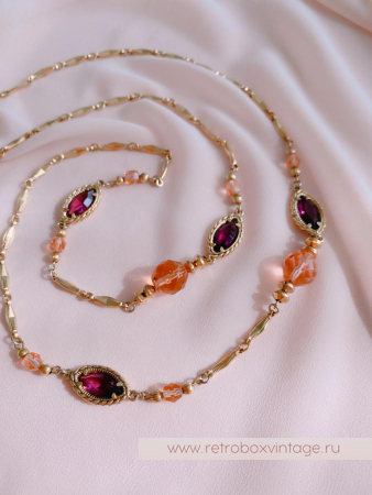 1928 JEWELRY Цепочка с безелями «Желание»