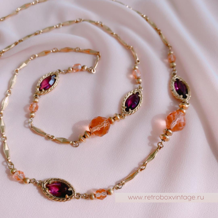 1928 JEWELRY Цепочка с безелями «Желание»