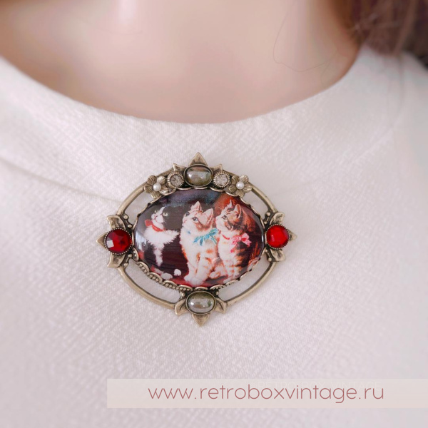 SWEET ROMANCE Брошь «Три милых котенка» (с нюансом) SWEET ROMANCE Брошь «Три милых котенка» (с нюансом)