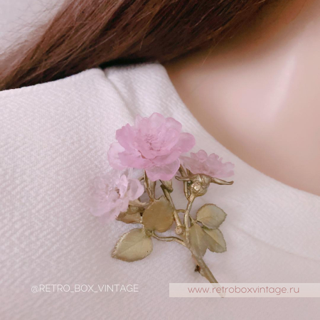 MICHAEL MICHAUD Брошь «Цветущая роза»