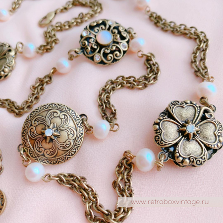 SWEET ROMANCE Ожерелье «Кельтский клевер: бронза»