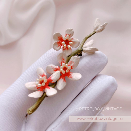 MICHAEL MICHAUD Брошь «Цветущий миндаль Ван Гога»