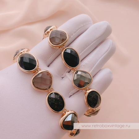 ANNE KLEIN Ожерелье «Морские камушки: сила ночи»