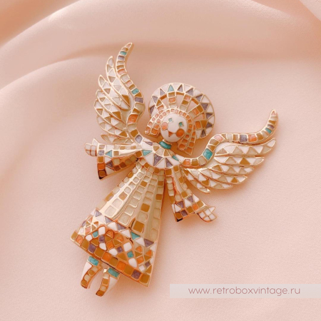 BOB MACKIE Брошь «Мозаичный ангел-хранитель» BOB MACKIE Брошь «Мозаичный ангел-хранитель»