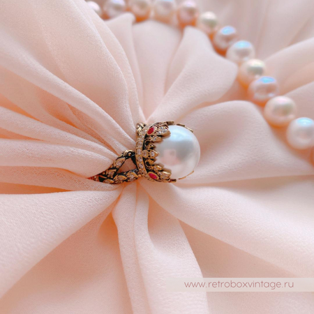 FIORE DI FIRENZE Кольцо «Короны с жемчугом» коллекция SOVRANO