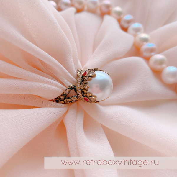 FIORE DI FIRENZE Кольцо «Короны с жемчугом» коллекция SOVRANO