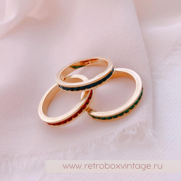 JOAN RIVERS Трио колец «Кристальные дорожки этернити»