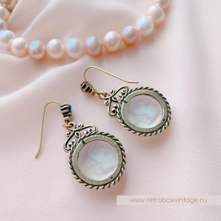 SWEET ROMANCE Серьги «Лунная соната: бронза»