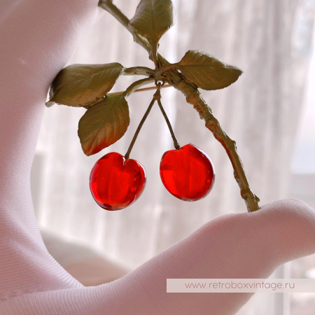 MICHAEL MICHAUD Брошь «Вишня морелло» музейная коллекция