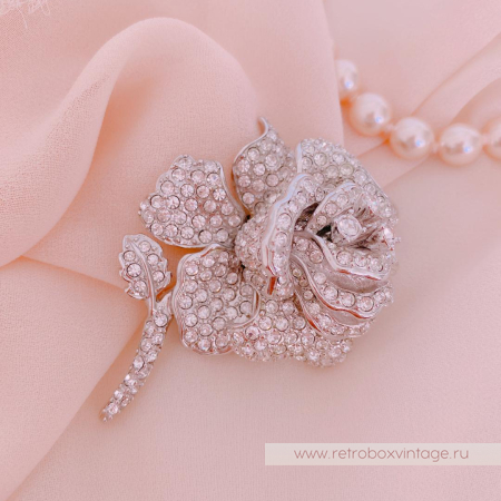 NOLAN MILLER Брошь «Кристальная роза»