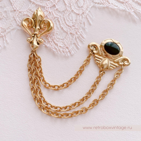 Брошь-шатлен "Сказка Шахерезады с флер-де-лисом" NO NAME