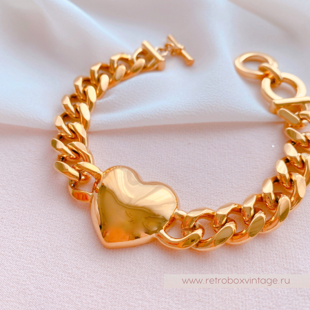 UVELINA Браслет-цепь "Золотое сердце"