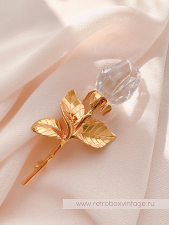 SWAROVSKI Брошь "Хрустальная роза" Коллекция Crystal Memories