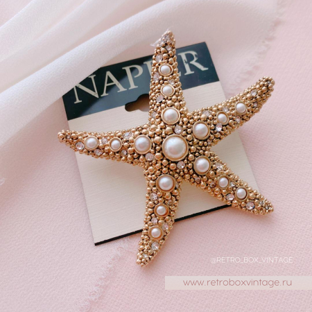 NAPIER Брошь «Жемчужная морская звезда»