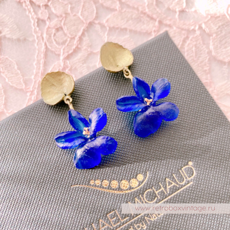 MICHAEL MICHAUD Серьги "Дикие фиалки"