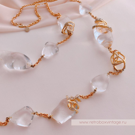 ALEXIS BITTAR Ожерелье длинное «Льдинки на солнце»