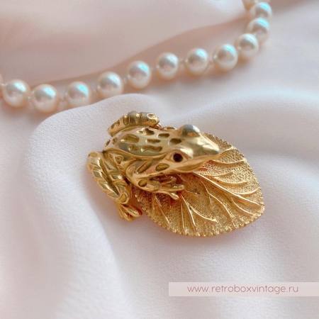 FLORENZA Брошь «Царевна-лягушка»