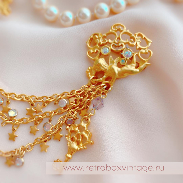 KIRKS FOLLY Брошь-шатлен «Ключи к сердцу»