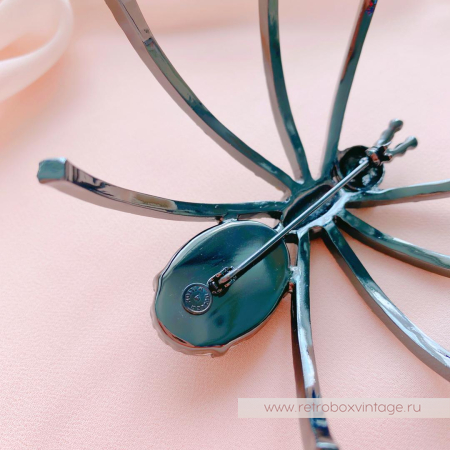 BUTTLER AND WILSON Брошь «Дымчатый паучок на удачу»