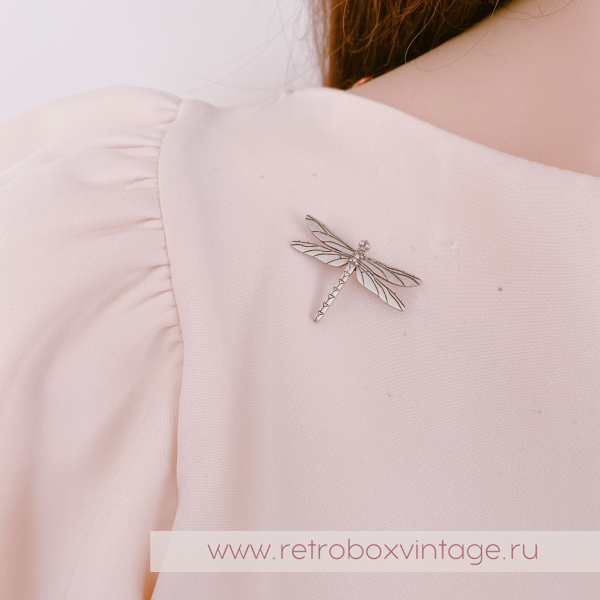 JJ / JONET JEWELRY Брошь-пин "Стрекоза"