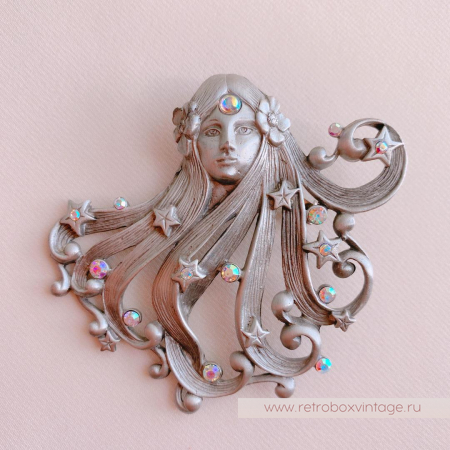 JJ / JONETTE JEWELRY Брошь «Принцесса звезд: серебро»