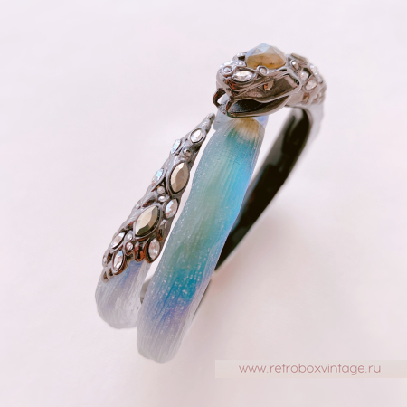 ALEXIS BITTAR Браслет "Магическая имперская змея" Коллекция IMPERIAL NOIR