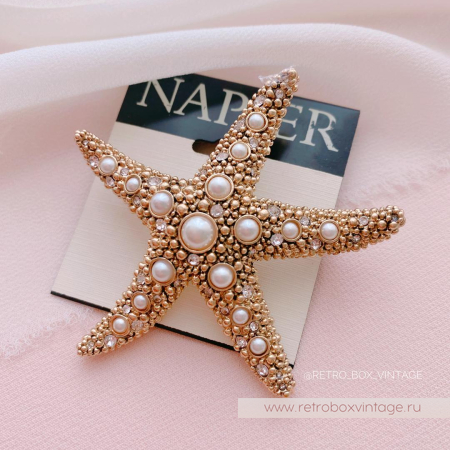 NAPIER Брошь «Жемчужная морская звезда»