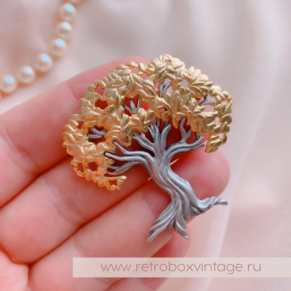 JJ / JONET JEWELRY Брошь "Древо жизни"